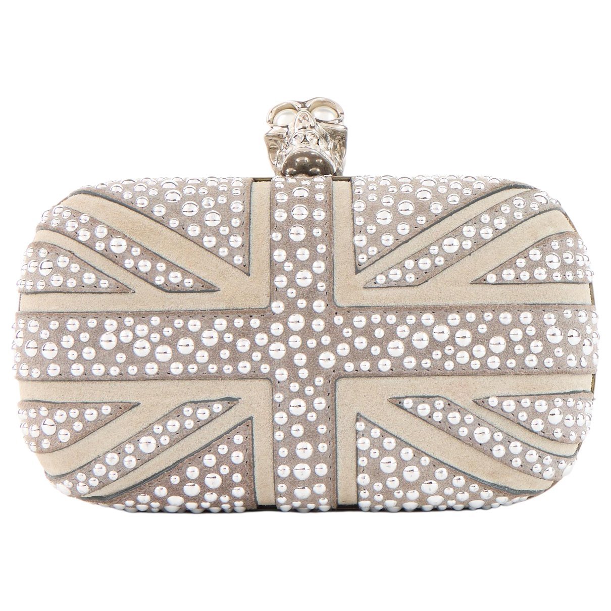 Skull cloth clutch bag