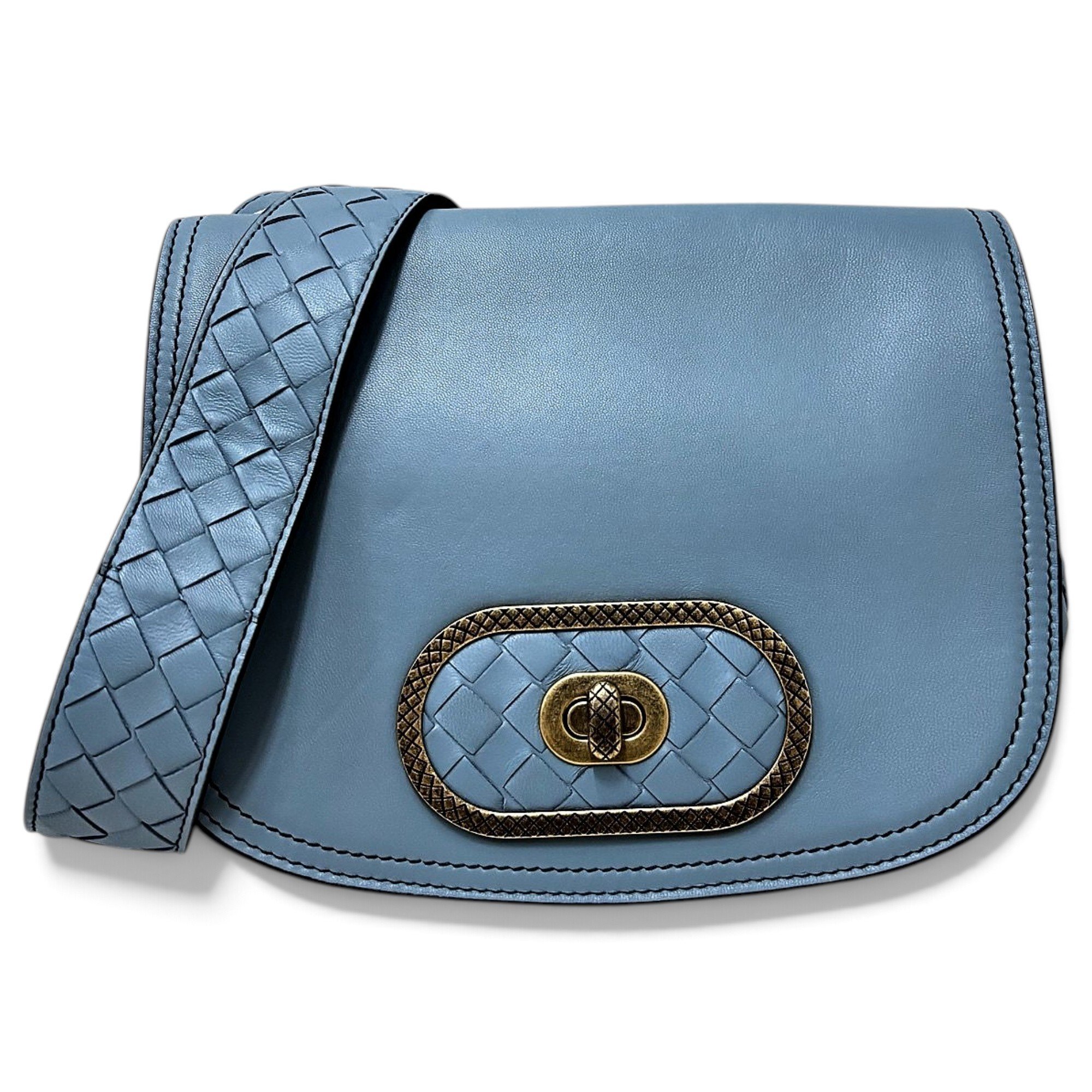 Mount leather crossbody bag