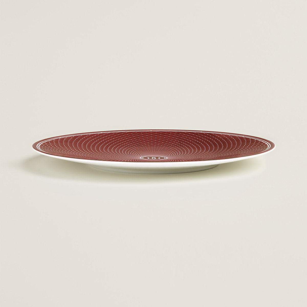 H Deco rouge presentation plate