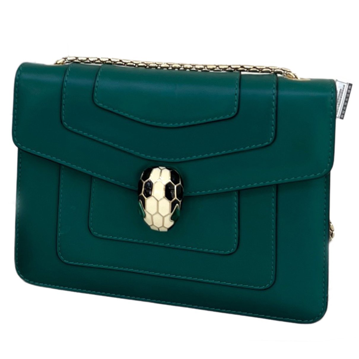 Serpenti leather handbag