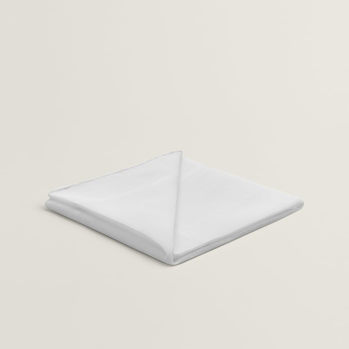 Blanc H Relief Handkerchief
