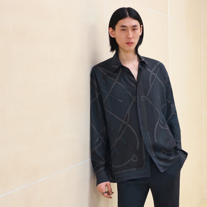 "Parcours Sans Faute" boxy fit shirt