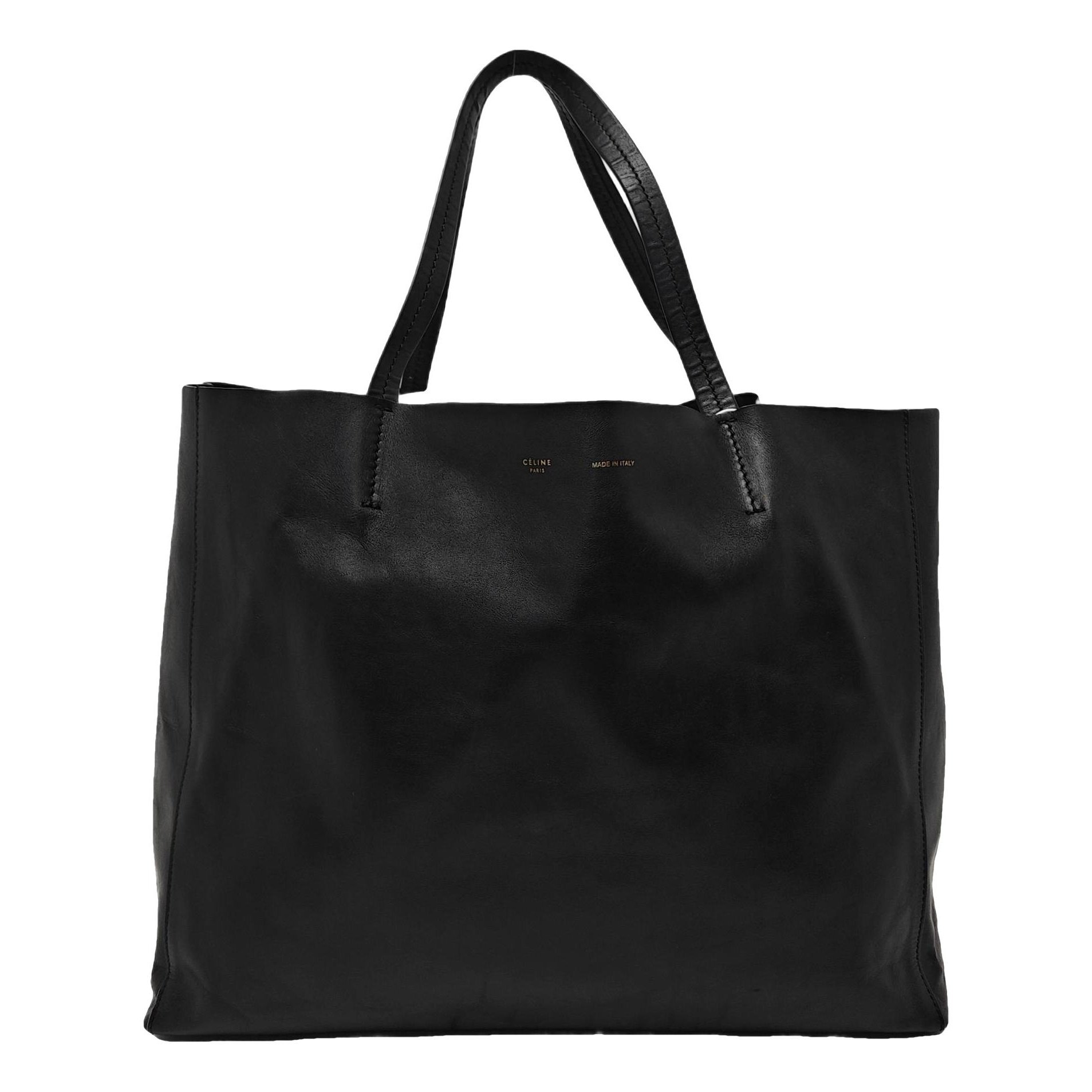 Cabas leather handbag