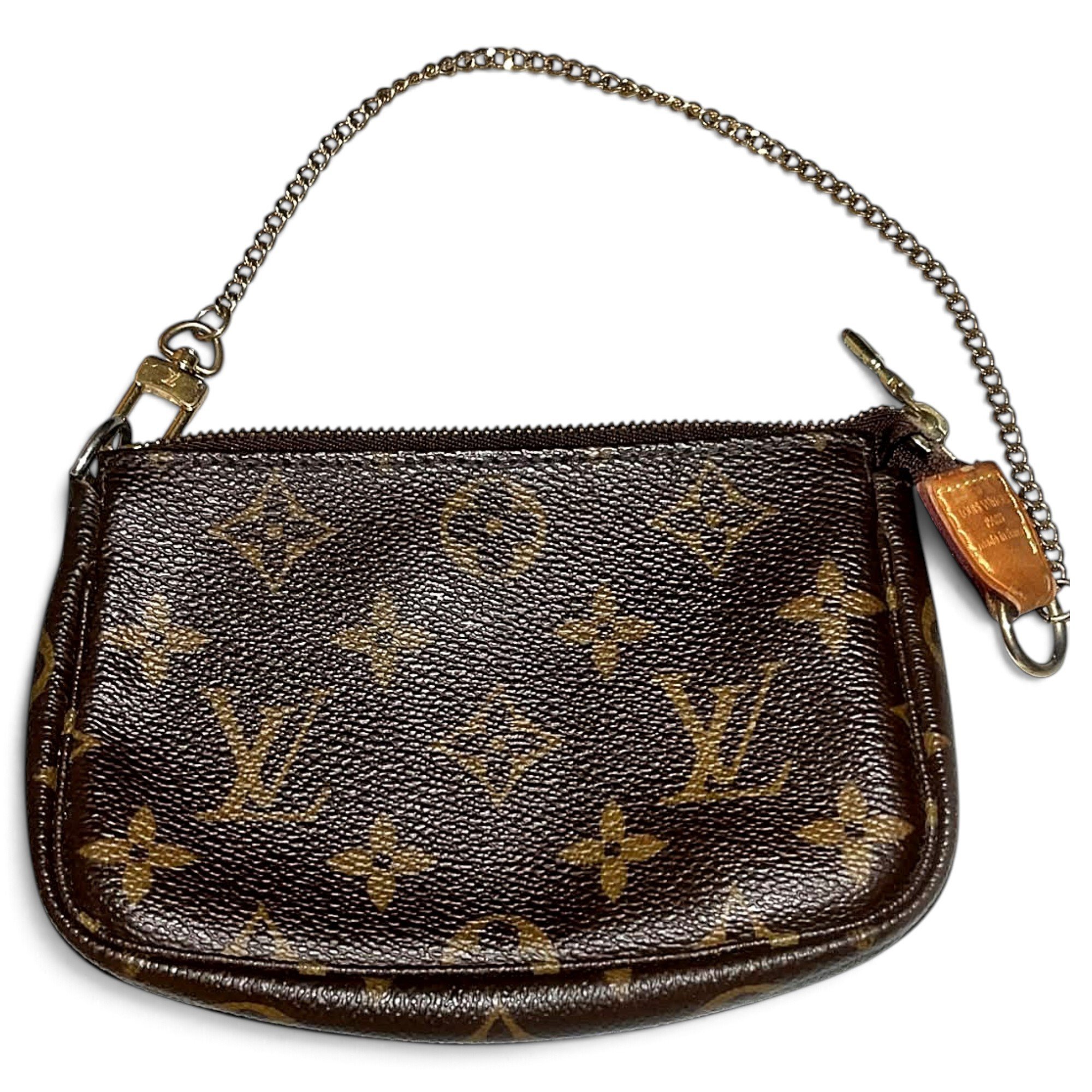 Leather clutch bag