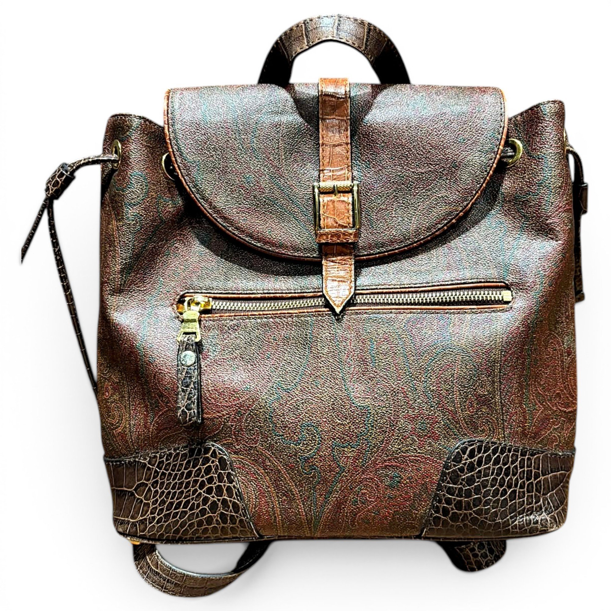 Leather backpack