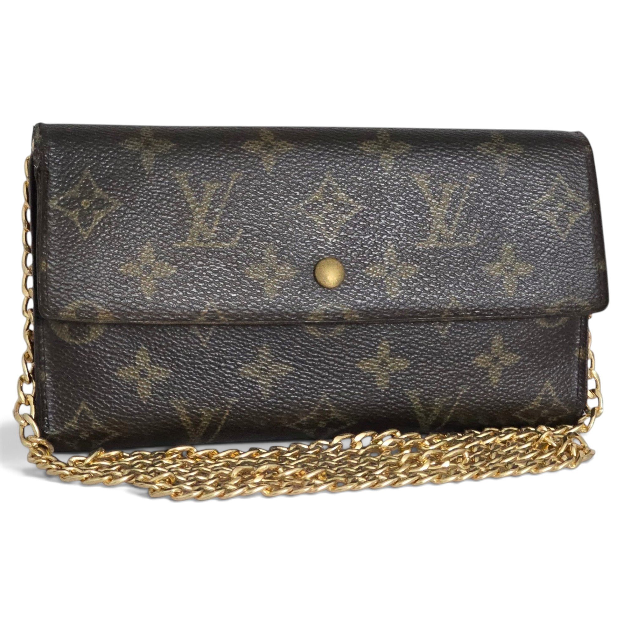 Leather clutch bag