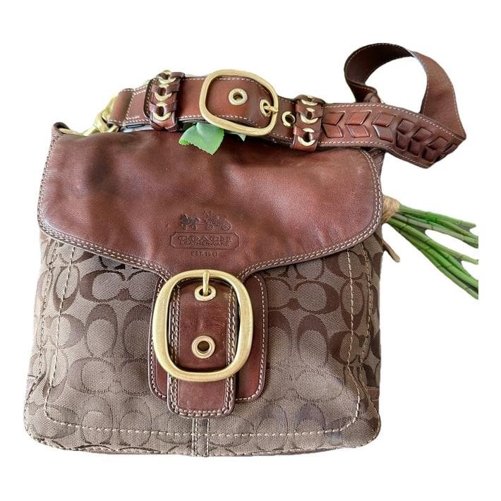 Signature Sufflette cloth crossbody bag