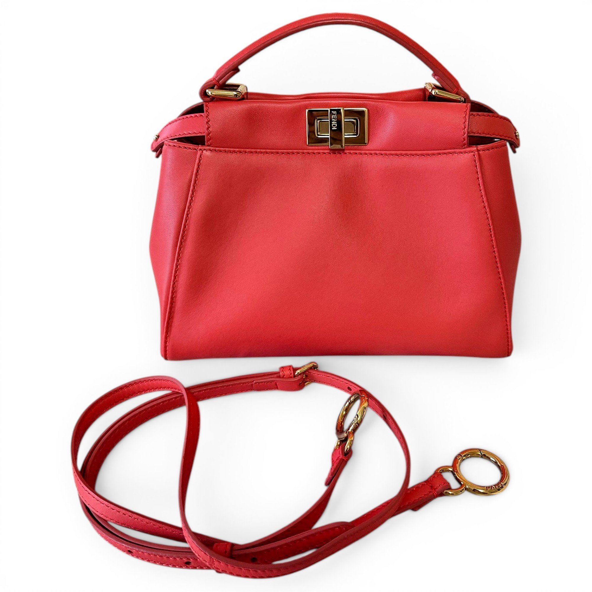 Peekaboo leather handbag