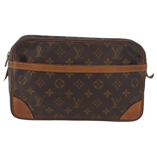 Leather clutch bag