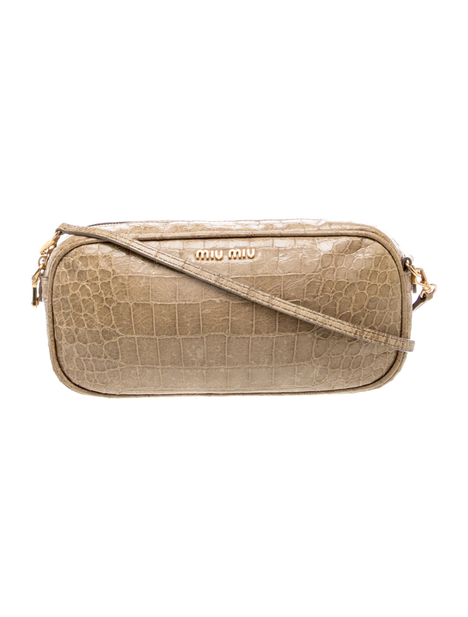 Embossed Leather Crossbody Bag