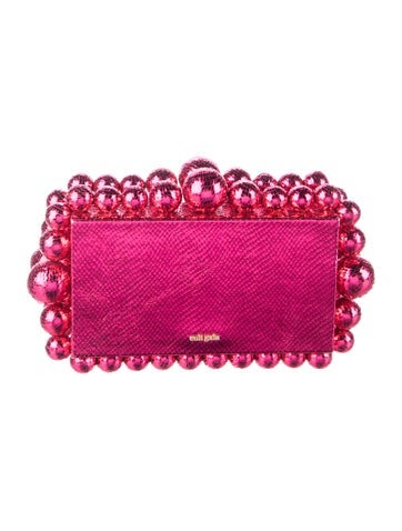 Embossed Leather Clutch