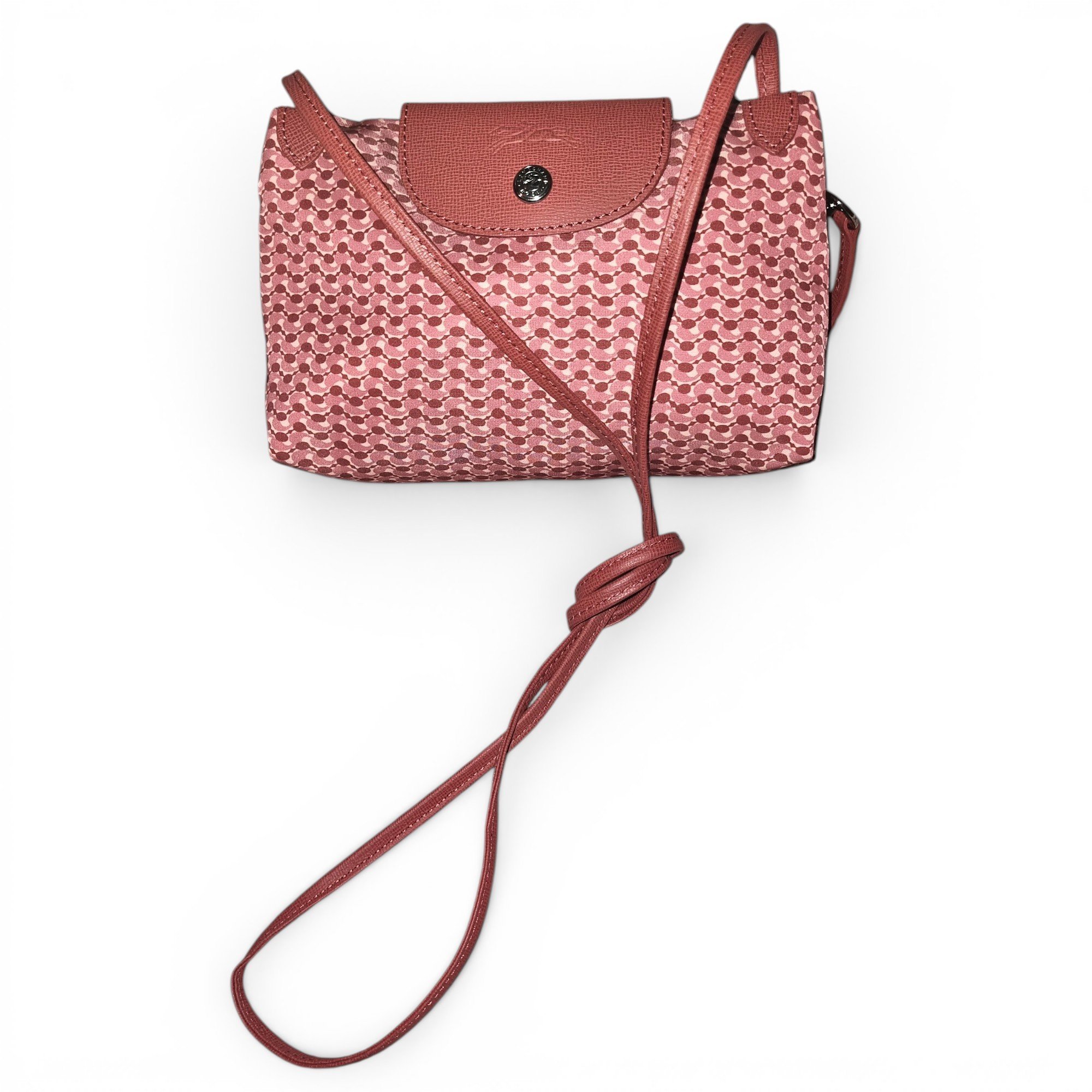 Pliage leather clutch bag