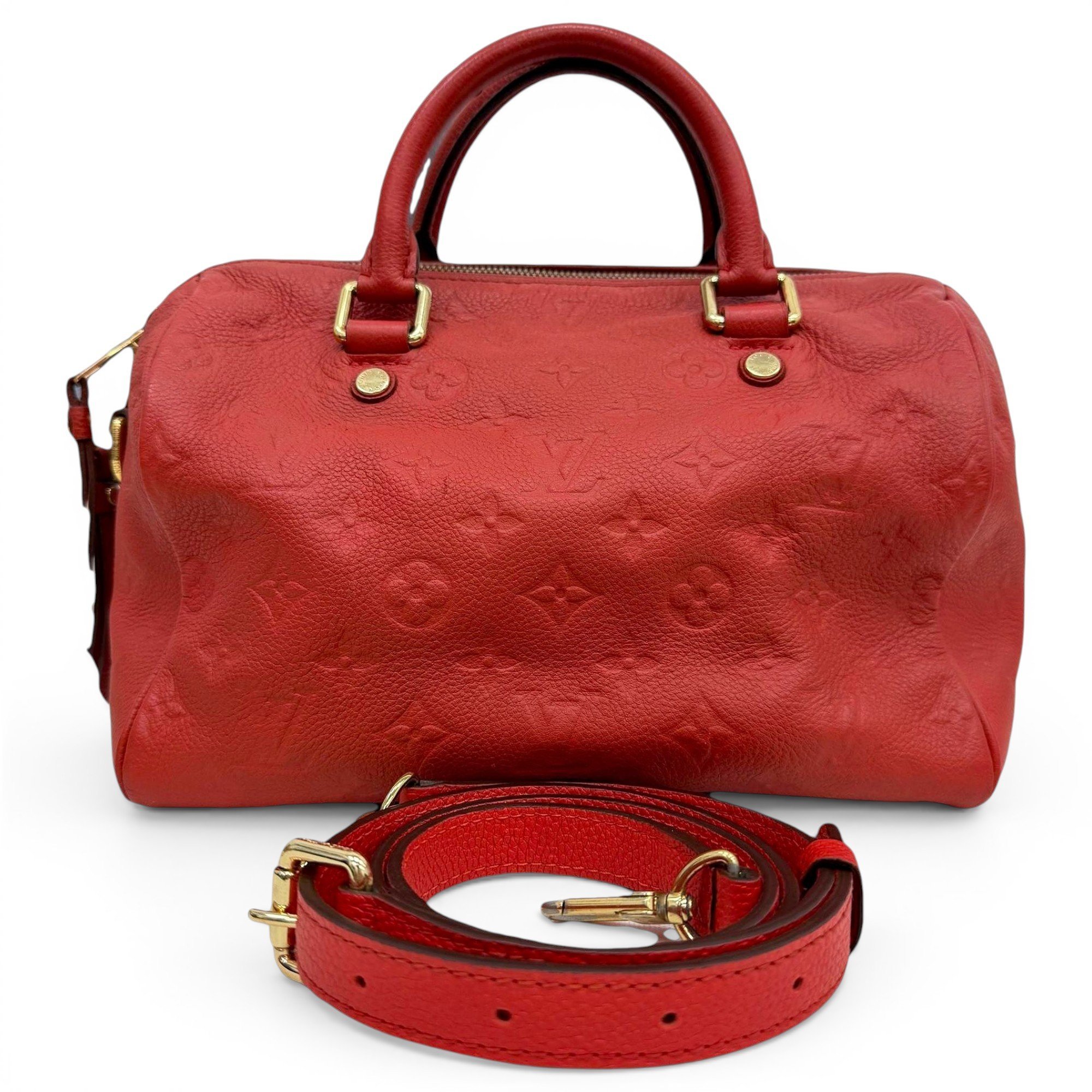 Speedy leather handbag