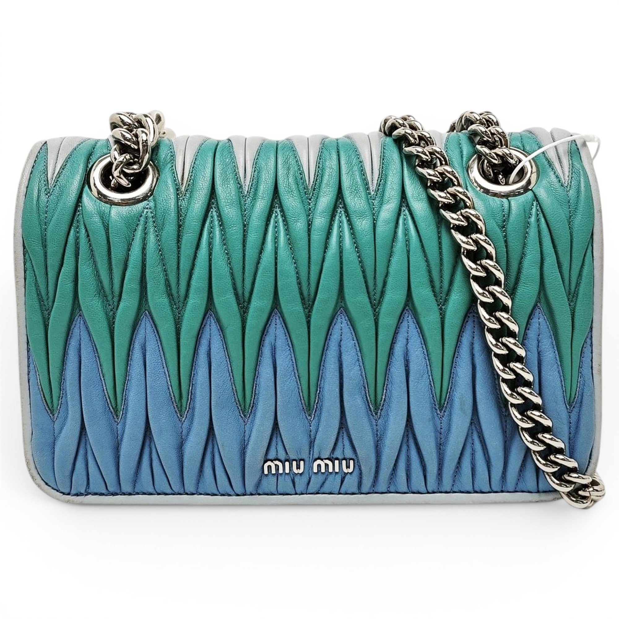 Miu Confidential leather crossbody bag