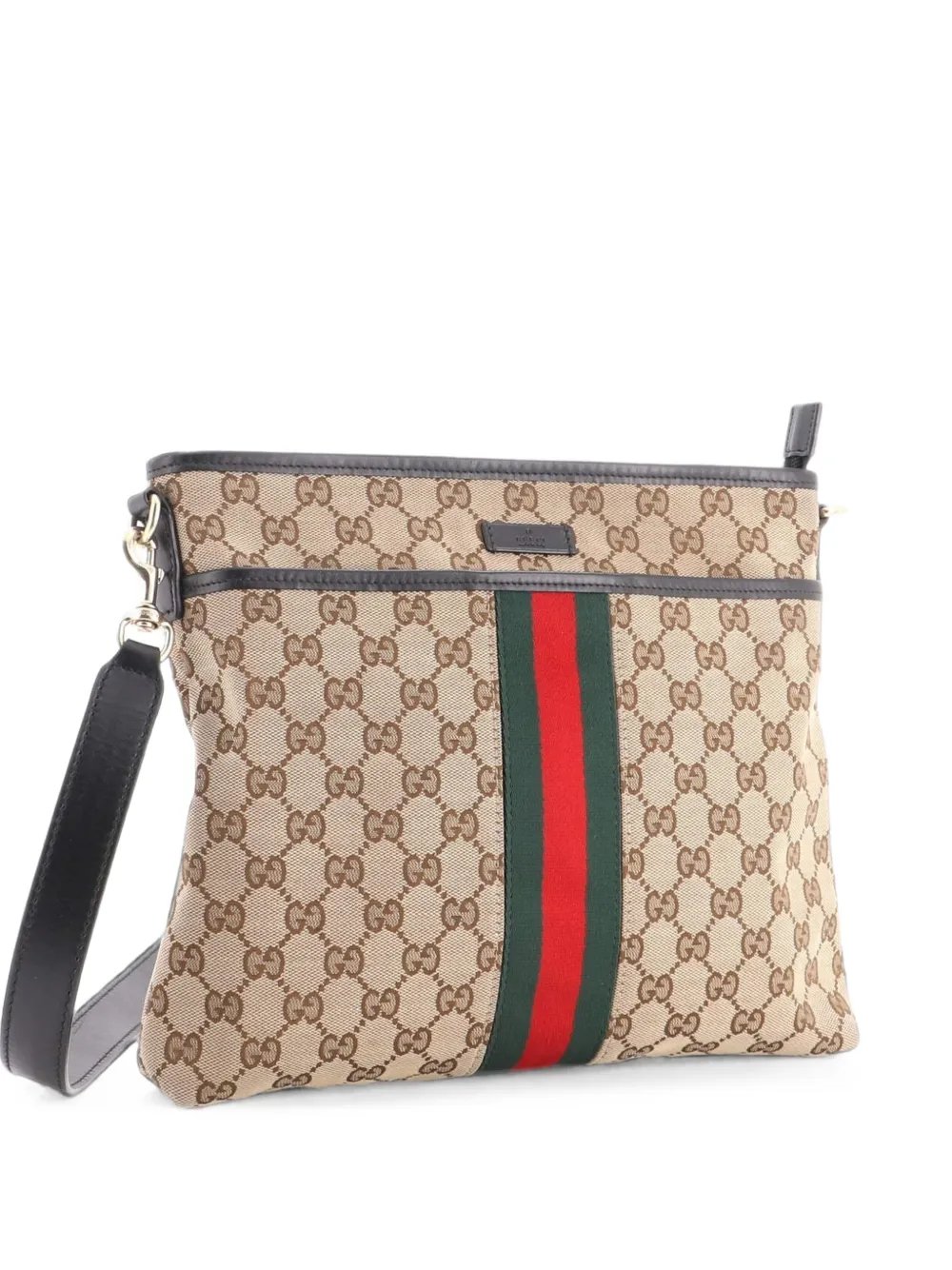 Front Pocket Web Messenger GG Canvas Small crossbody bag