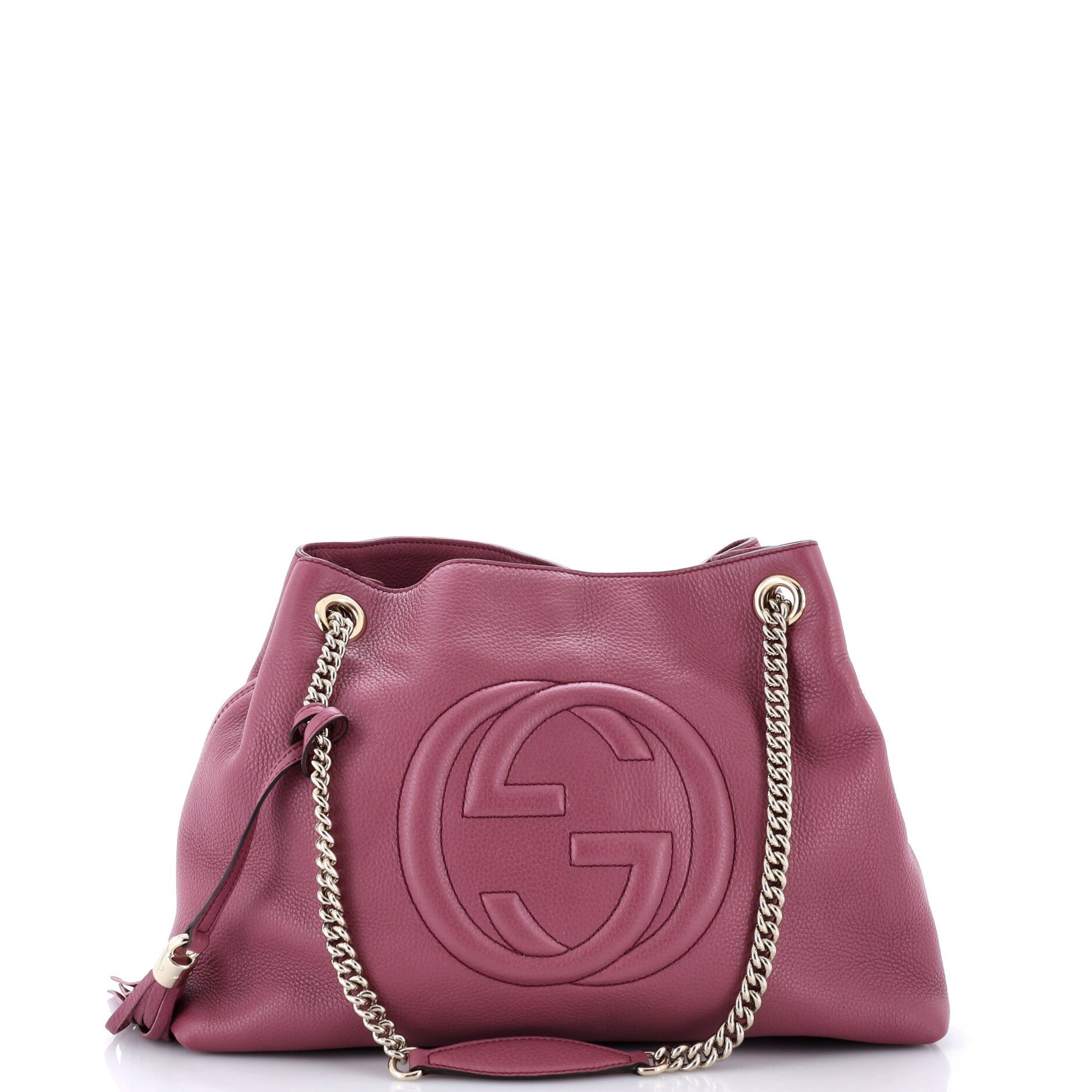Soho Chain Strap Shoulder Bag Leather Medium