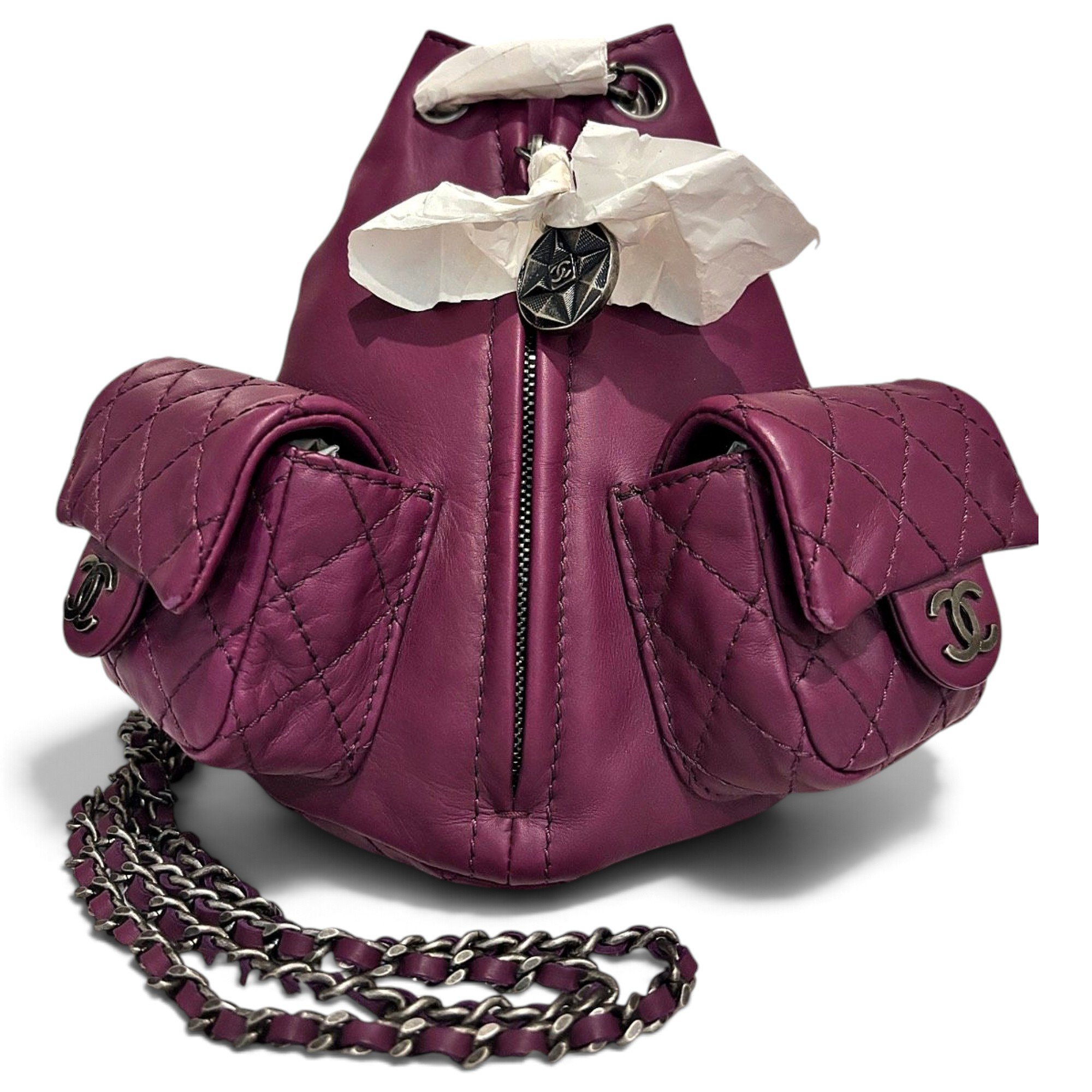 Leather backpack
