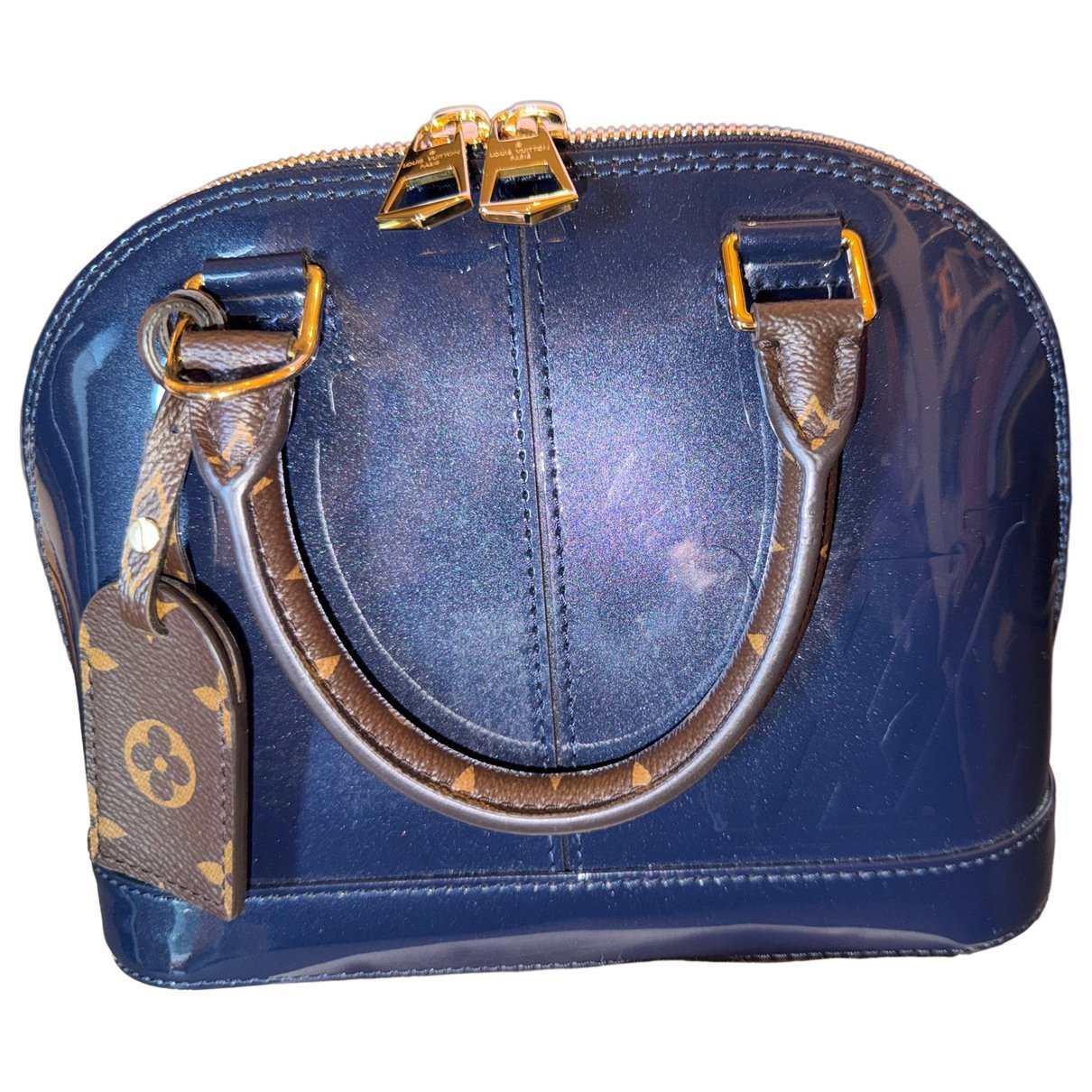 Alma BB patent leather handbag