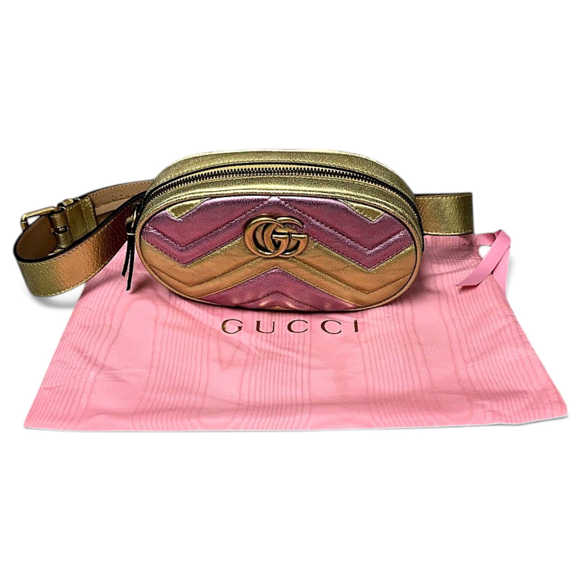 GG Marmont Oval leather bag