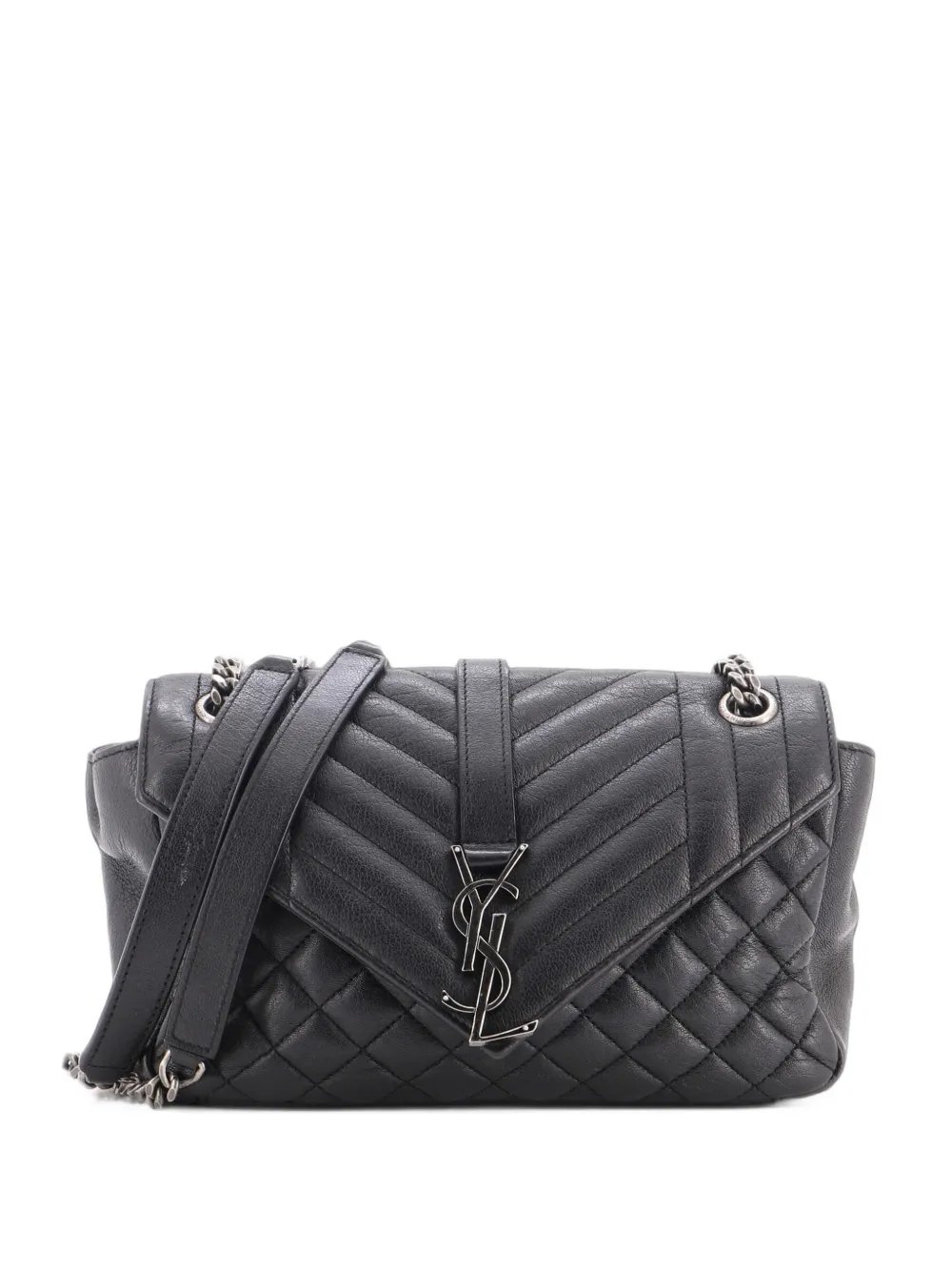 Classic Monogram Slouchy Envelope Satchel Mixed Matelasse Leather Medium shoulder bag