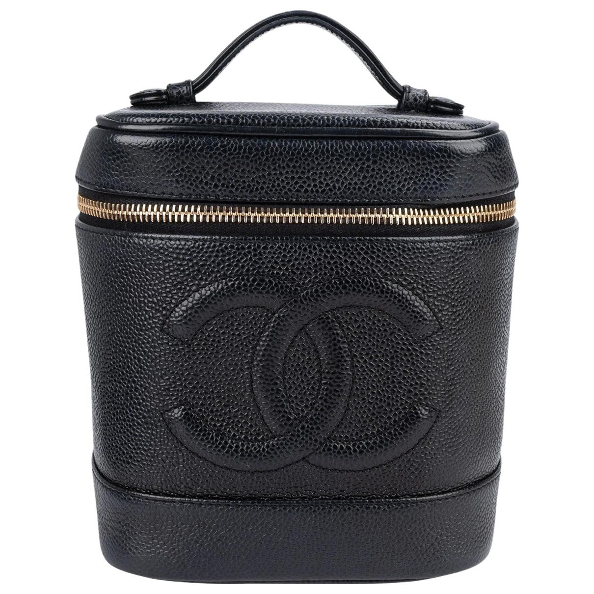Leather vanity case