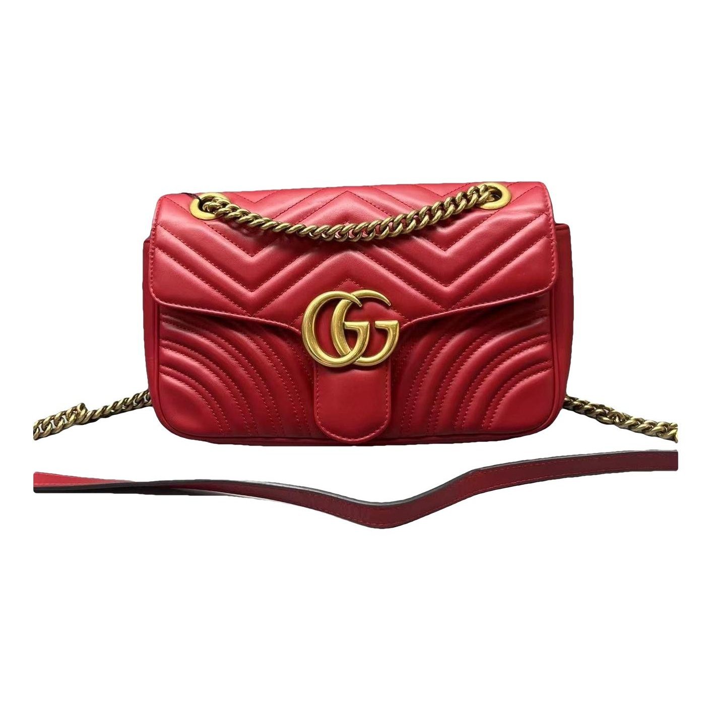 GG Marmont Flap leather handbag