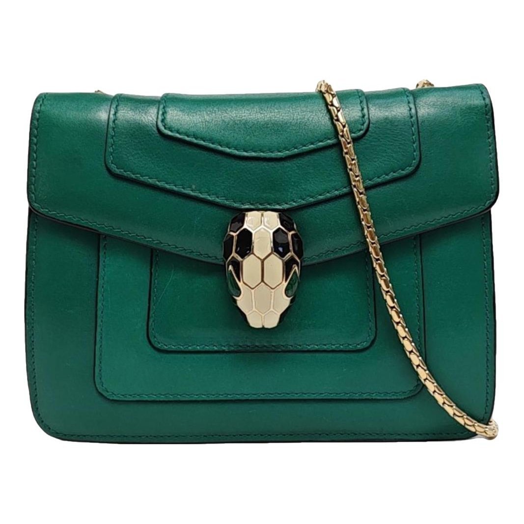 Serpenti leather handbag