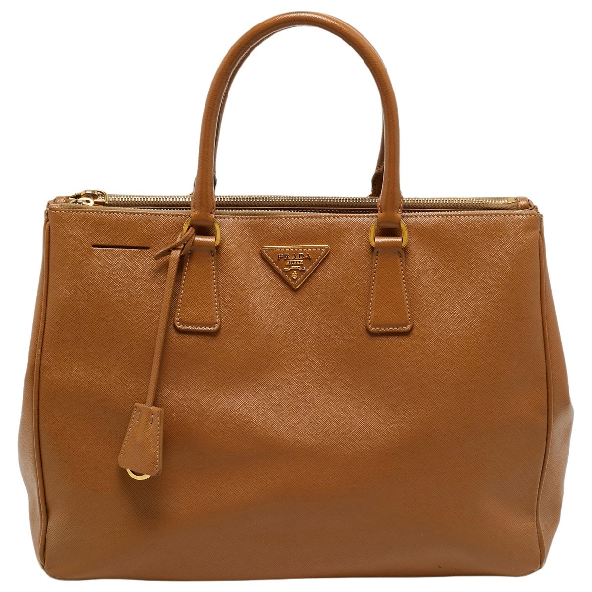 Double leather tote