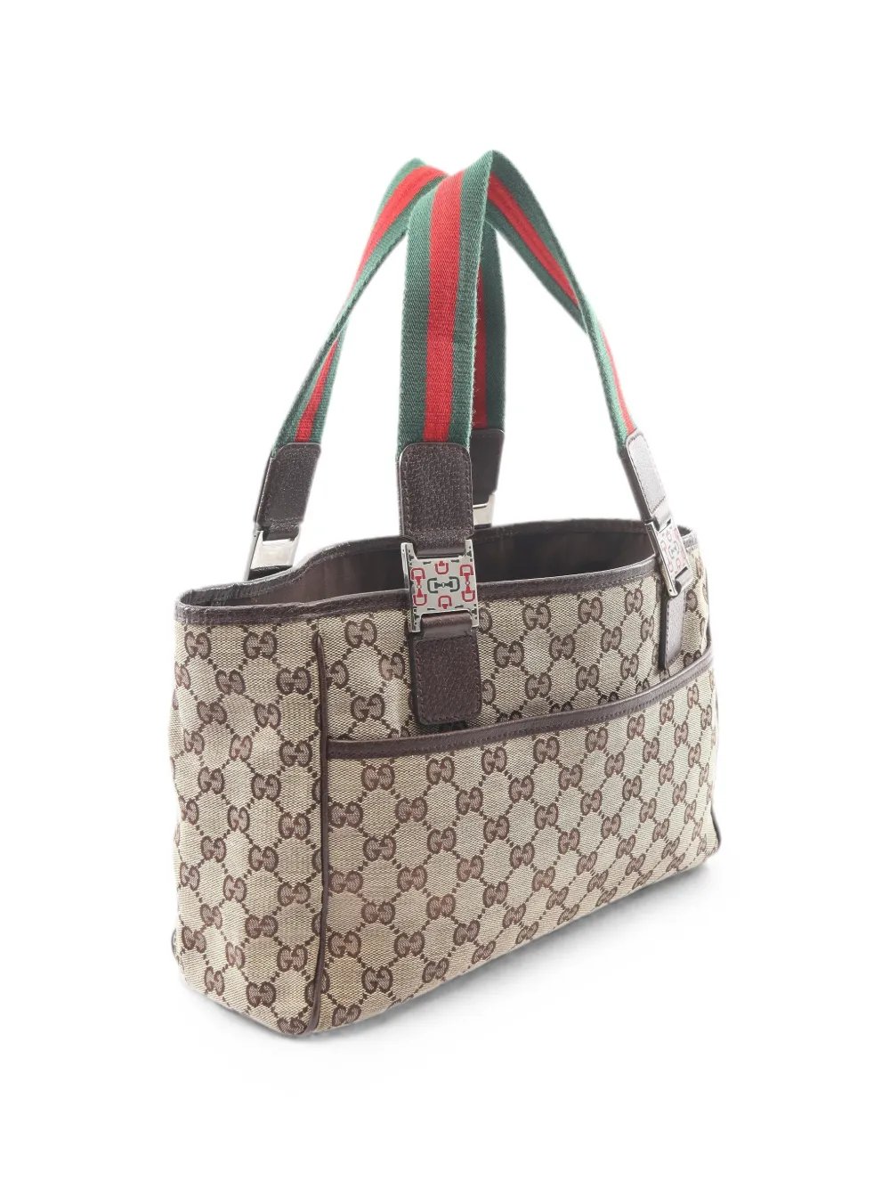 2000s Horsebit GG canvas tote bag