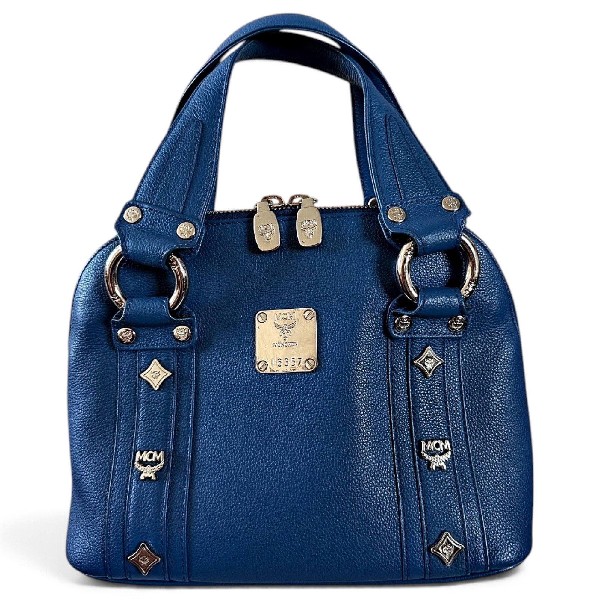 Leather bowling bag