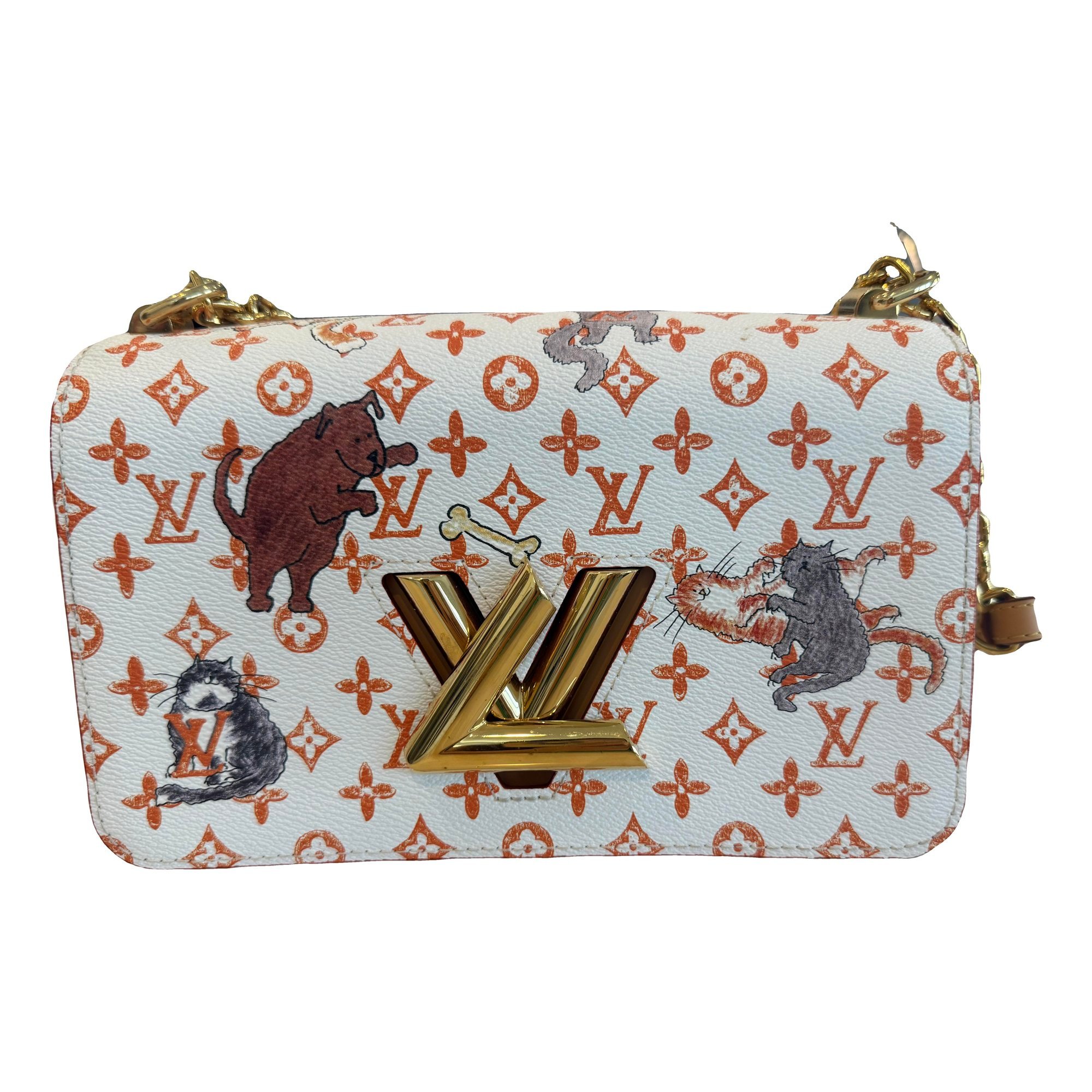 Twist patent leather handbag