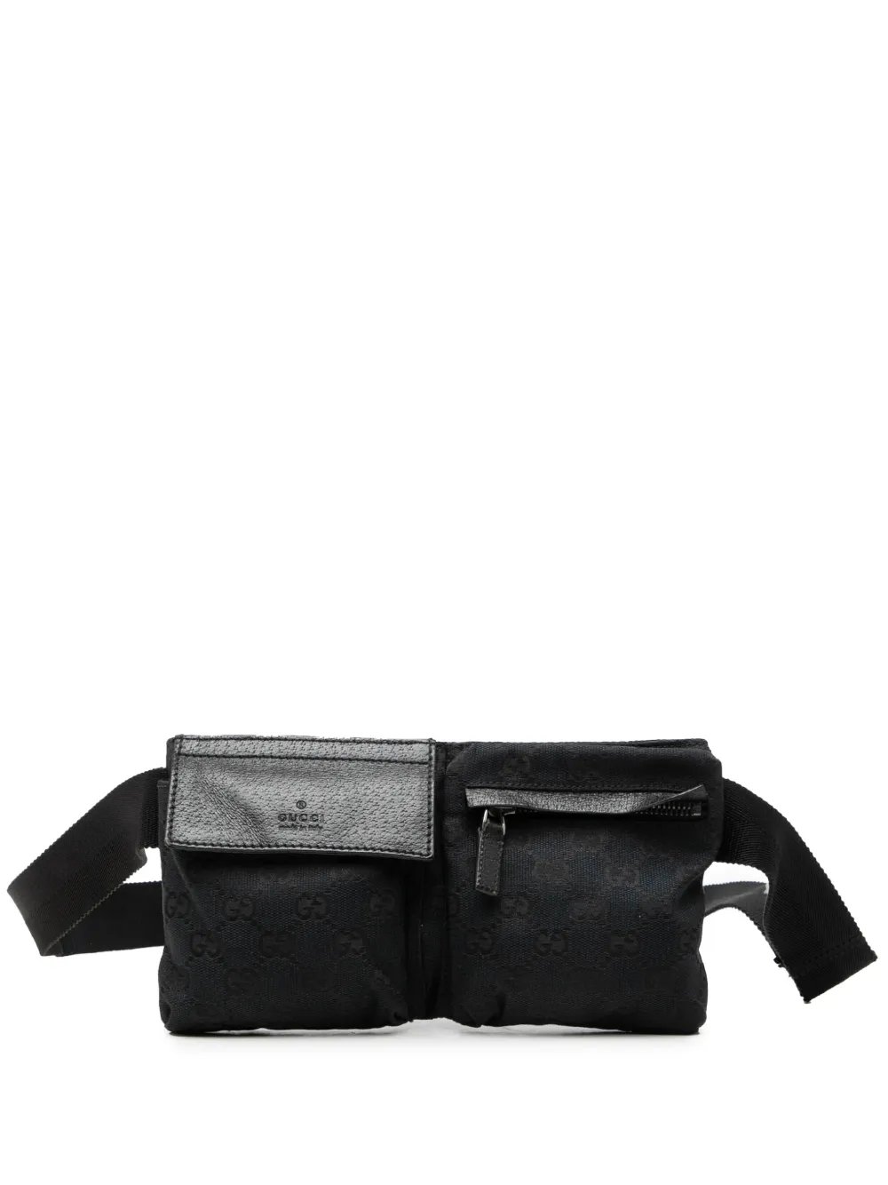2000-2015 GG Canvas Double Pocket belt bag