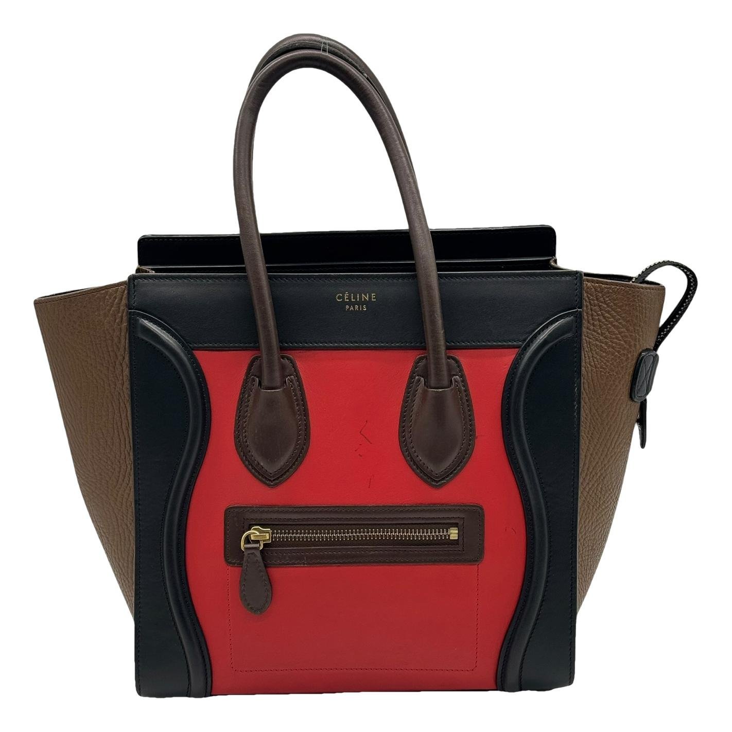Luggage leather handbag
