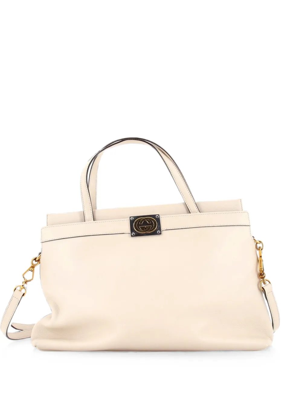 Linea Matisse Interlocking G Top Handle Tote Leather Medium satchel