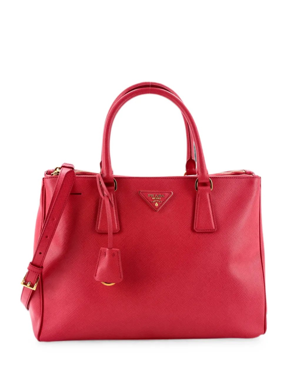 Double Zip Lux Saffiano Leather Medium tote bag