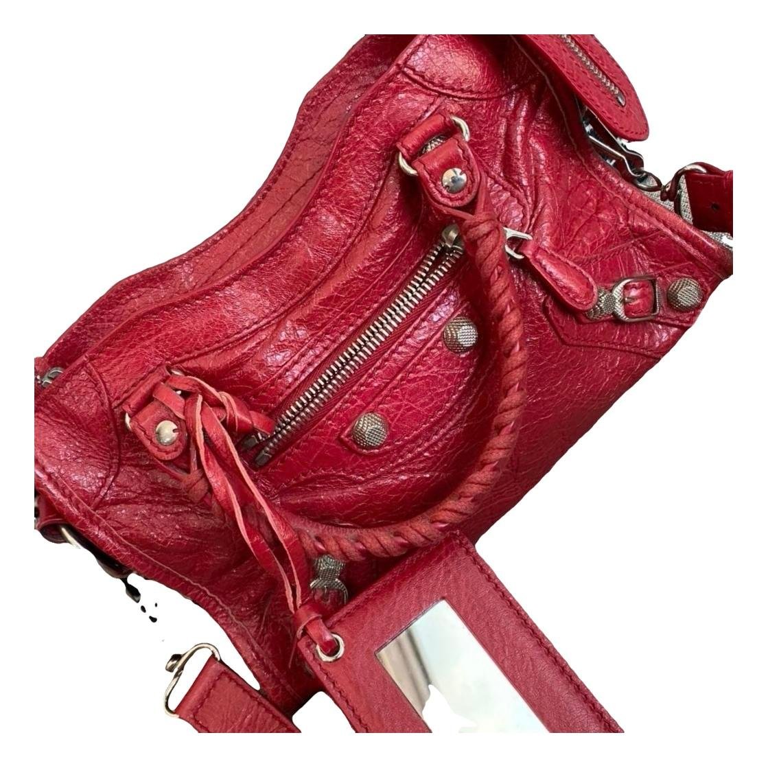 Classic Metalic leather handbag