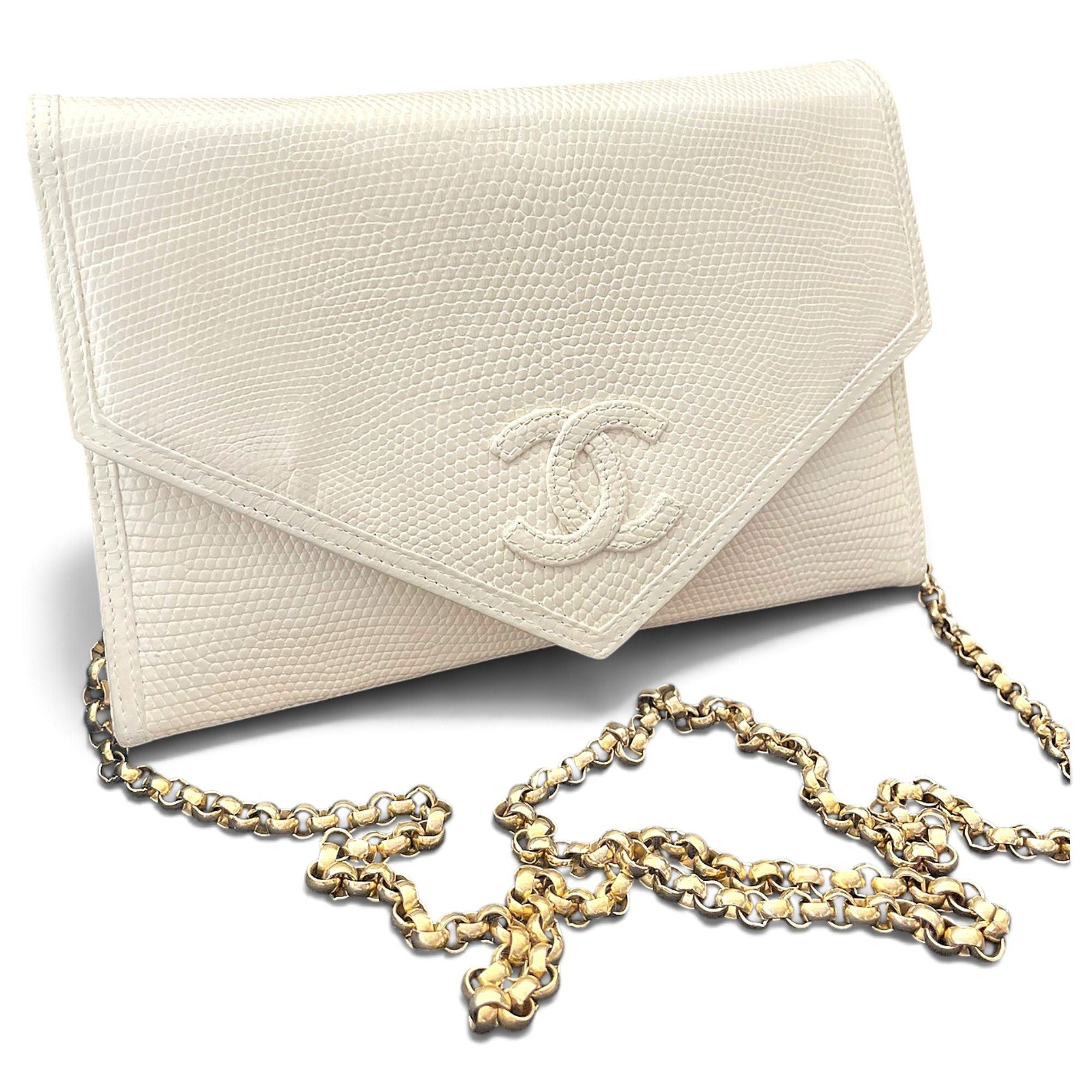 Wallet On Chain Timeless/Classique lizard crossbody bag