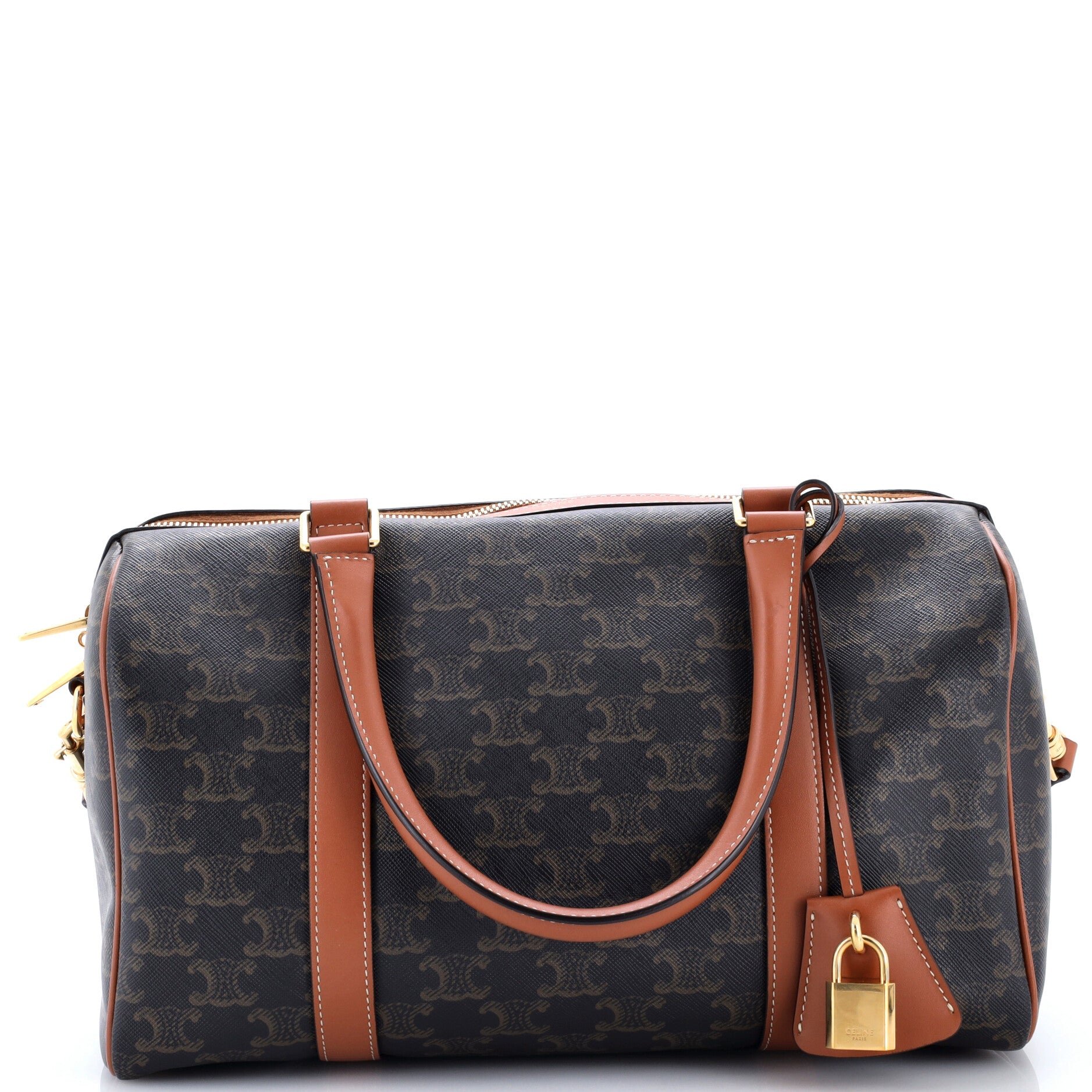 Boston Bag Triomphe Coated Canvas Large