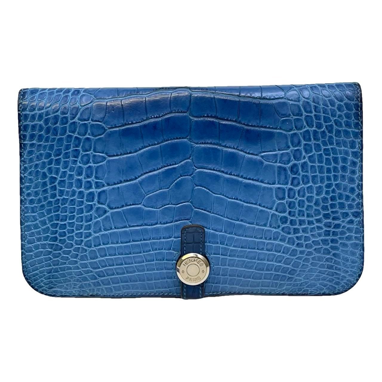 Hermes Dogon Handbag Deep Blue