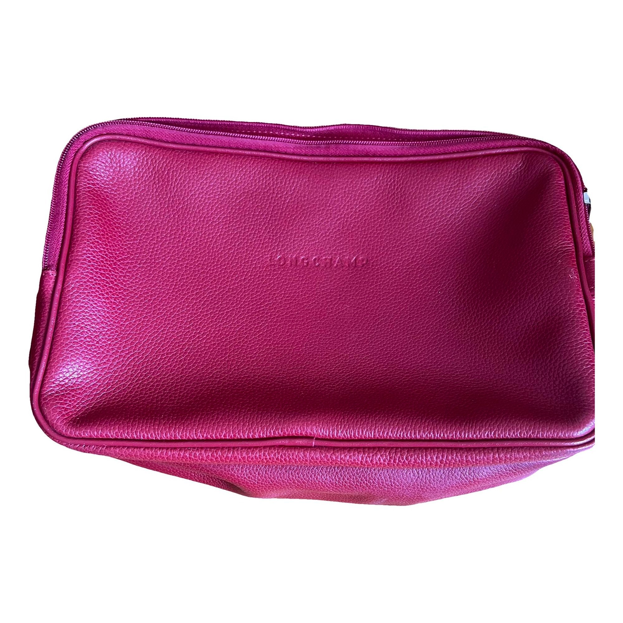 Leather clutch bag