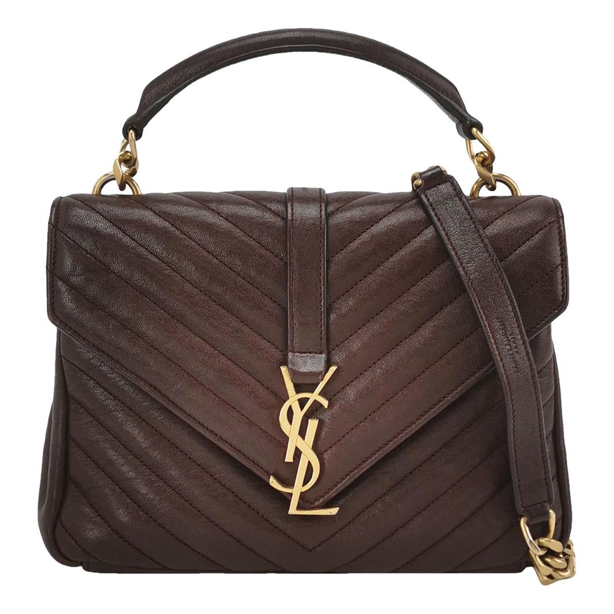Collége monogramme leather handbag