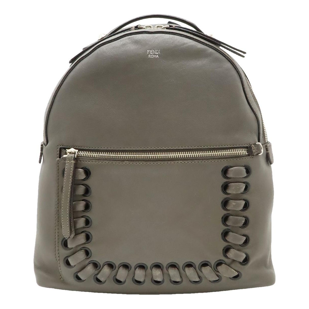 Leather backpack