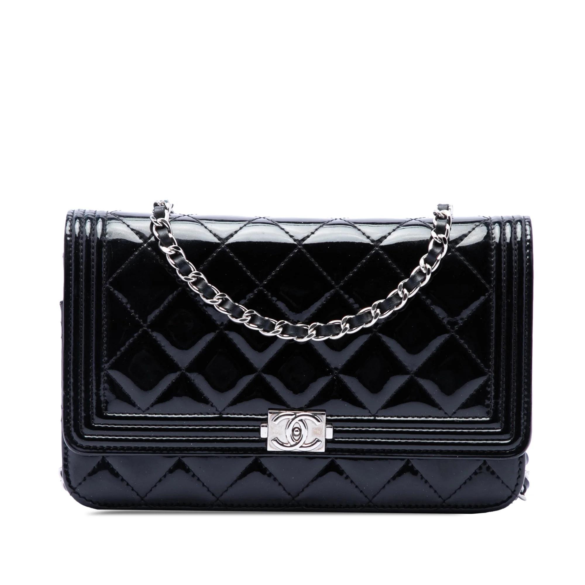 Boy patent leather crossbody bag