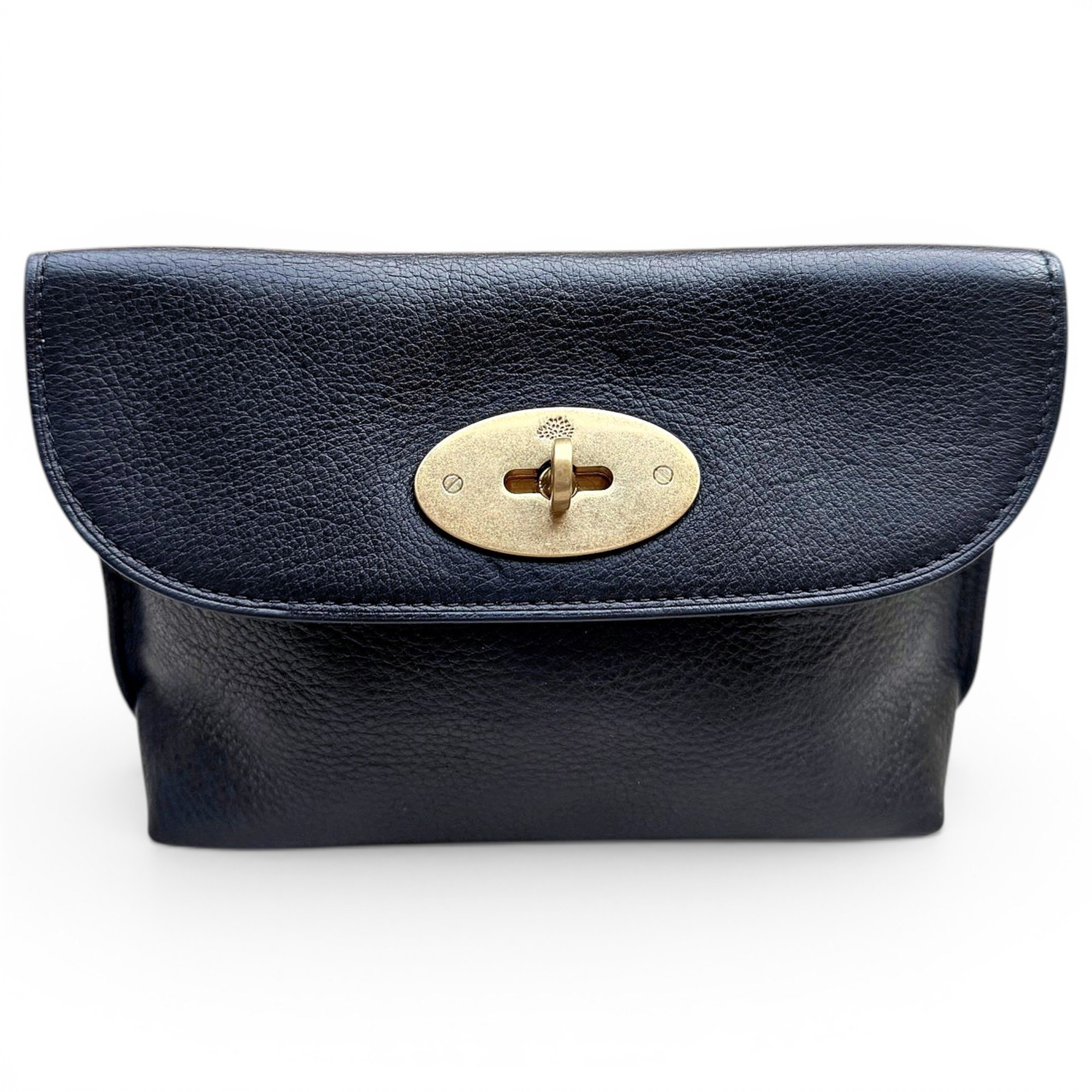 Leather clutch bag