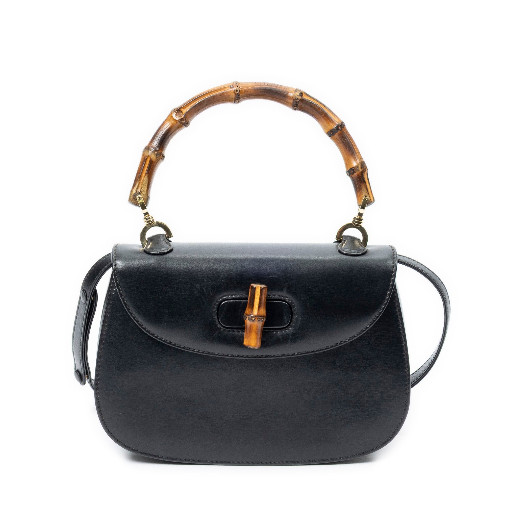 Bamboo leather handbag