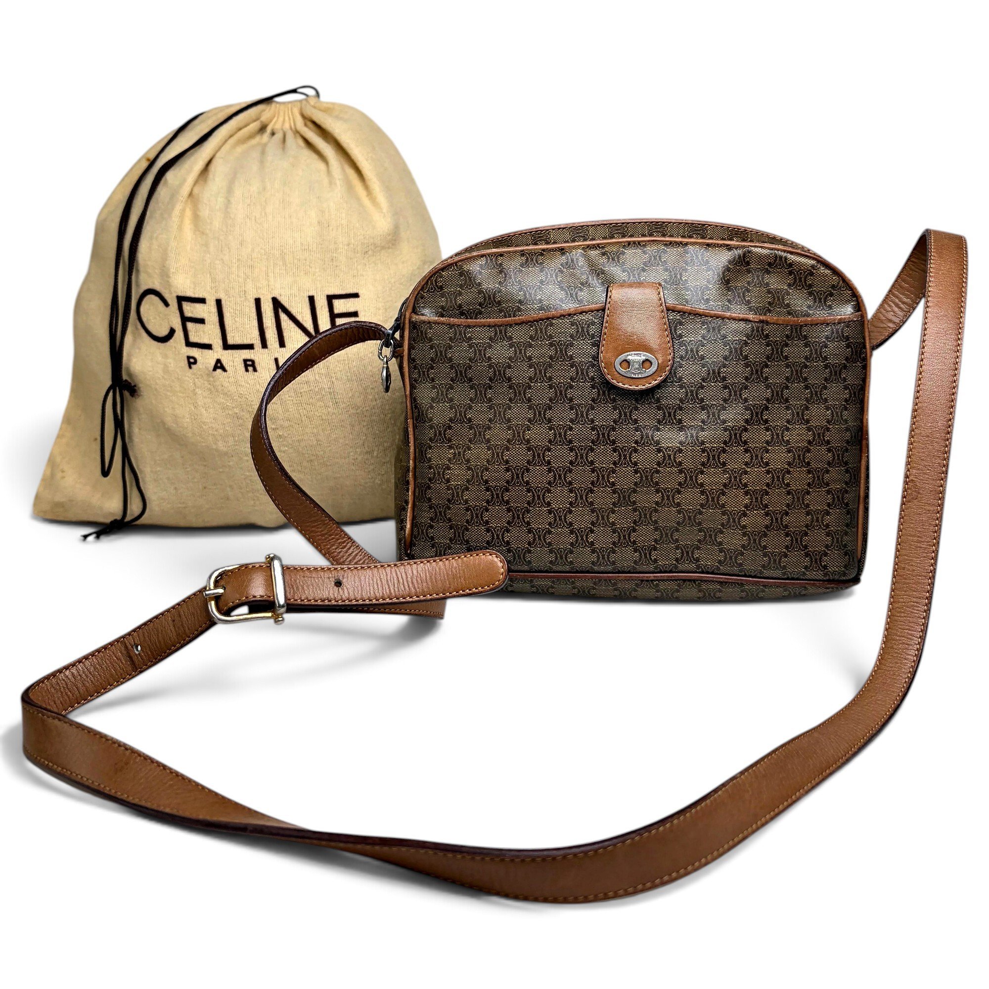 Triomphe leather handbag
