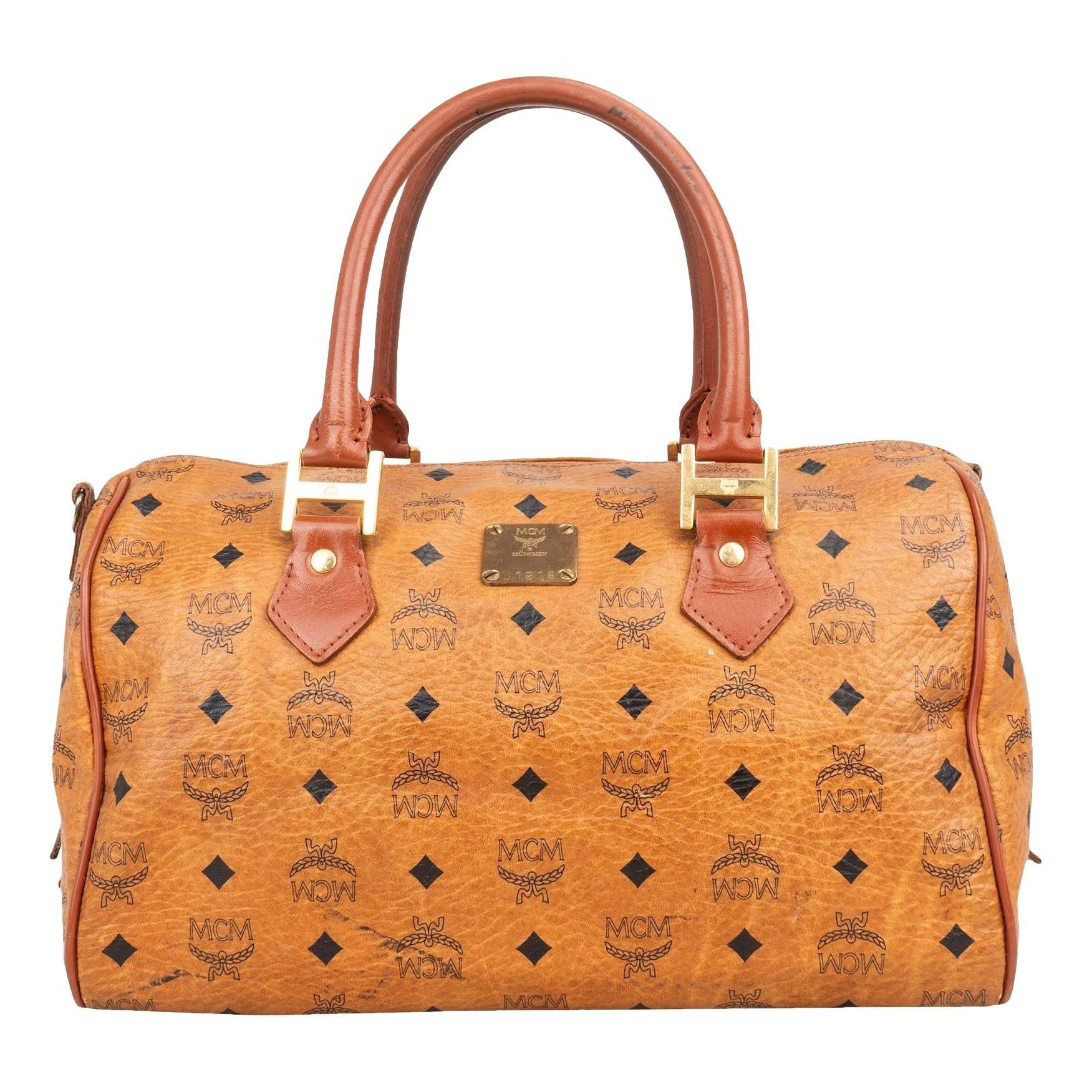Boston leather handbag
