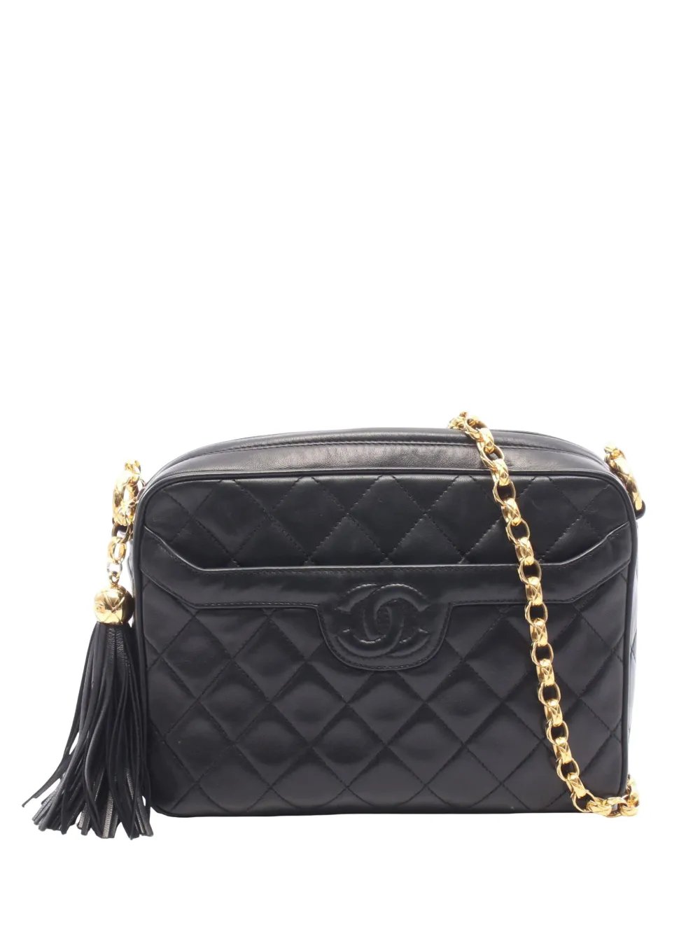 1991-1994 Medium CC Quilted Lambskin Tassel Camera Bag crossbody bag