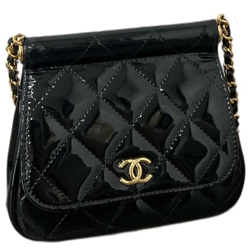 Patent leather mini bag