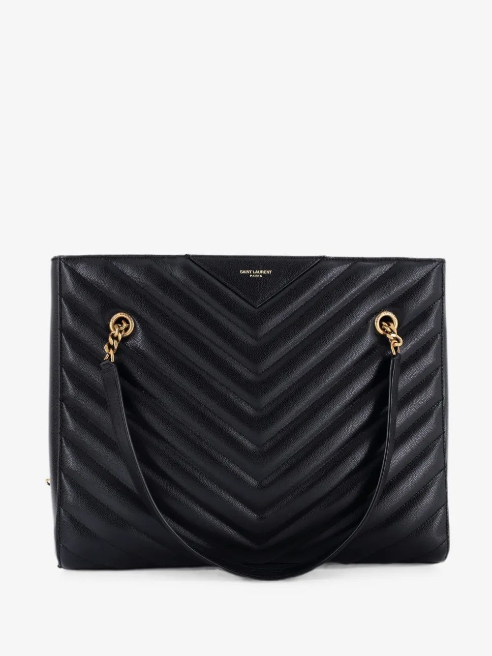 Tribeca Shopping Matelasse Chevron Leather Medium tote bag